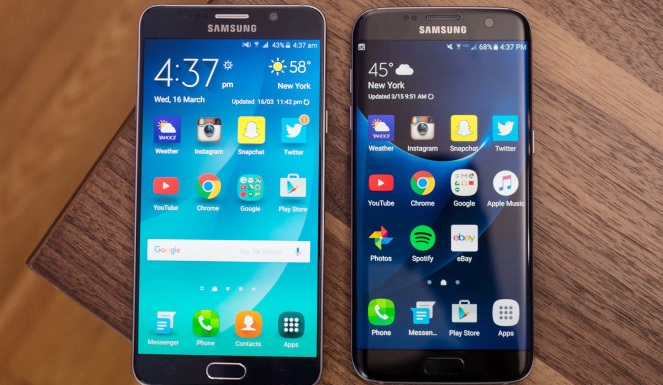 So sánh 2 siêu phẩm Samsung Galaxy Note 5 và S7 2